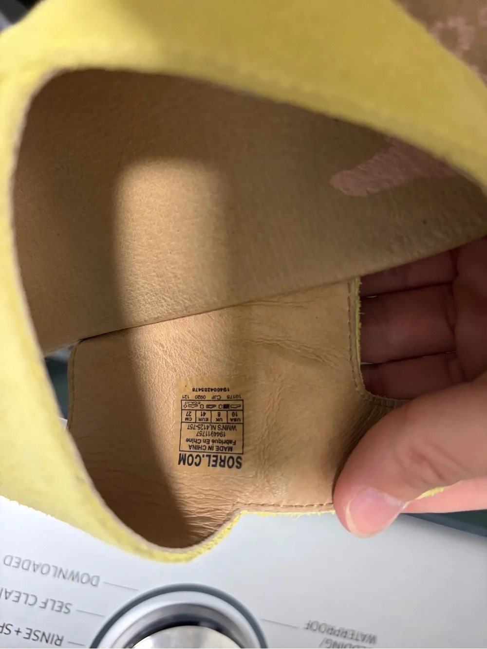 Sorel Yellow Leather And Rope Wedge Heel Sandals Open Toe Size 10